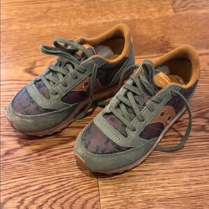 Saucony Kids Sneakers - Green and Brown
